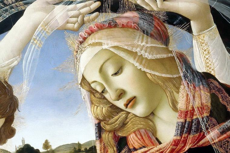 Sandro Botticellis målning Madonna of the Magnificat från cirka 1483